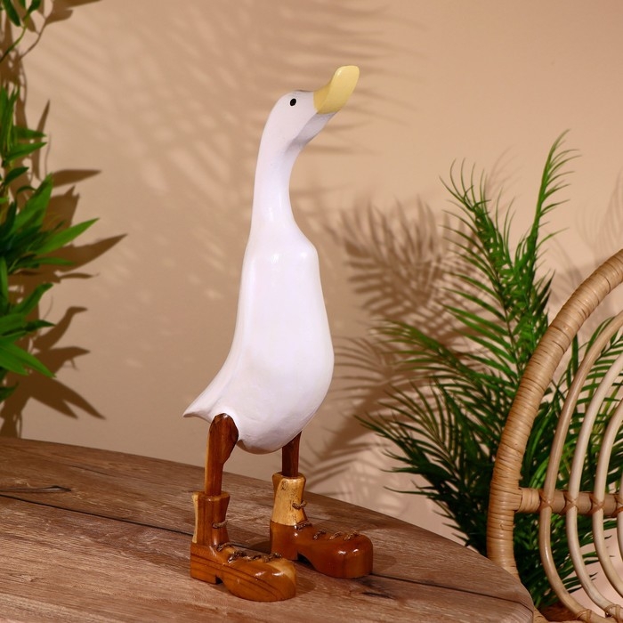 Сувенир "Утка белая" дерево 45 см