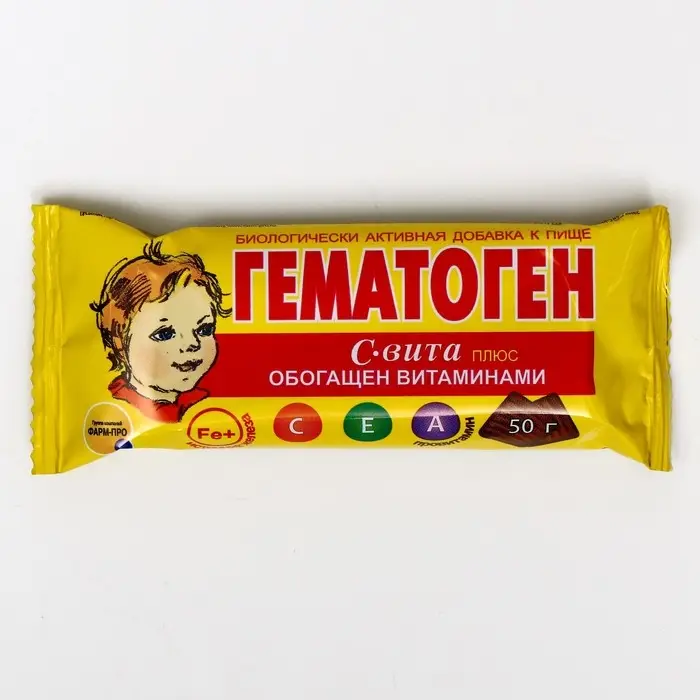 Гематоген С-Вита Плюс, 50 г Гематоген С-Вита Плюс, 50 г