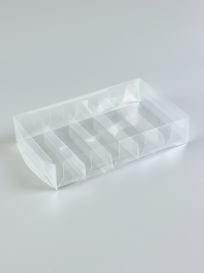 Коробка под 5 эклеров из PVC, 25 х 15 х 5 см