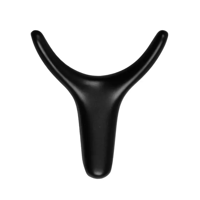 Крючок мебельный CAPPIO OX, двухрожковый, цвет черный, 3 шт.