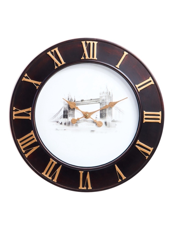 Часы настенные интерьерные «Лондонский мост», плавный ход, циферблат d-50 см Часы настенные интерьерные «Лондонский мост», плавный ход, циферблат d-50 см