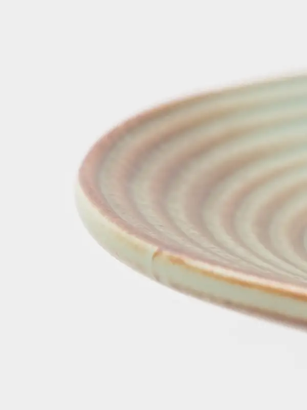 Тарелка для пасты Magistro Sand Ripples, d=22.5 см, 450 мл, фарфор, голубая