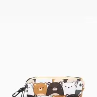 Рюкзак школьный &laquo;Медведи&raquo;, с пеналом, 29&times;12&times;41 см, разноцветный