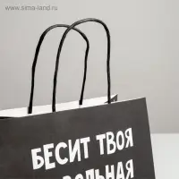 Пакет подарочный, упаковка, &laquo;Бесит&raquo;, 22&times;22&times;11 см