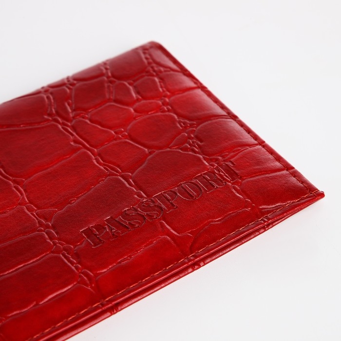 Обложка для паспорта, цвет красный Обложка для паспорта, цвет красный