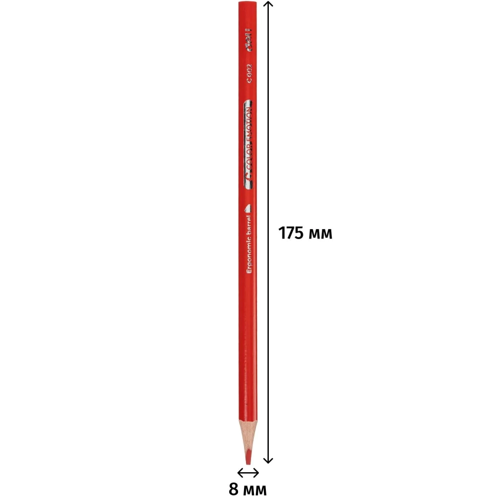 Карандаши цветные Deli Color Emotion EC00210 3-гран. липа 18цв/наб