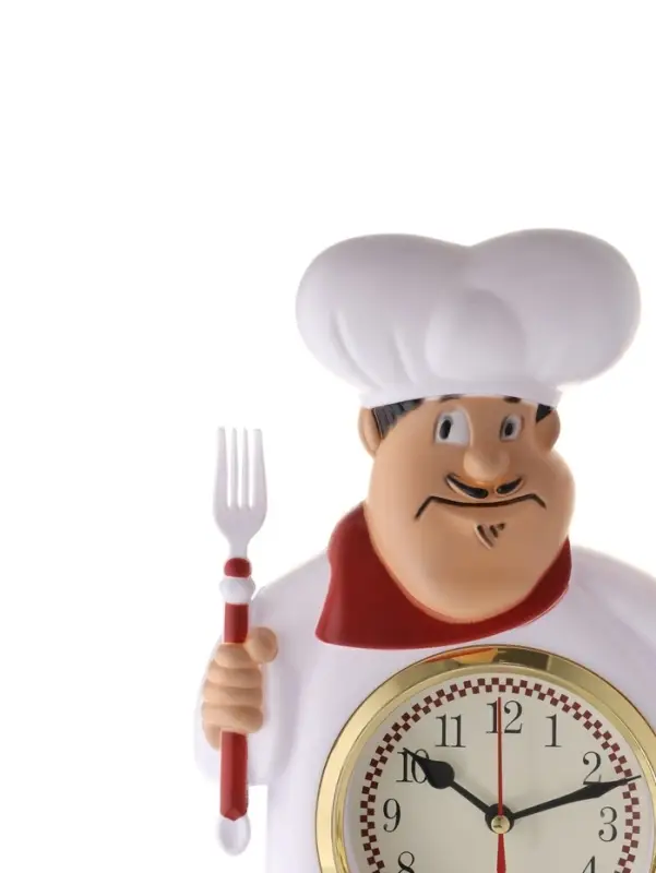Часы настенные интерьерные &laquo;Кушать подано&raquo;, серия: Кухня, бесшумные, плавный ход, 22&times;28 см, от батарейки 1&times;АА