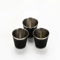 Стопки в чехле &laquo;Мужской стандарт&raquo;: нержавеющая сталь, набор 3 шт.&times;70 мл