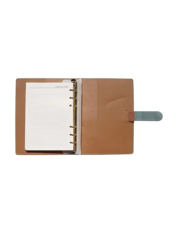 Органайзер на кольцах, C6, с хлястиком, 80л, линия, к/зам, Зеленый Органайзер на кольцах, C6, с хлястиком, 80л, линия, к/зам, Зеленый