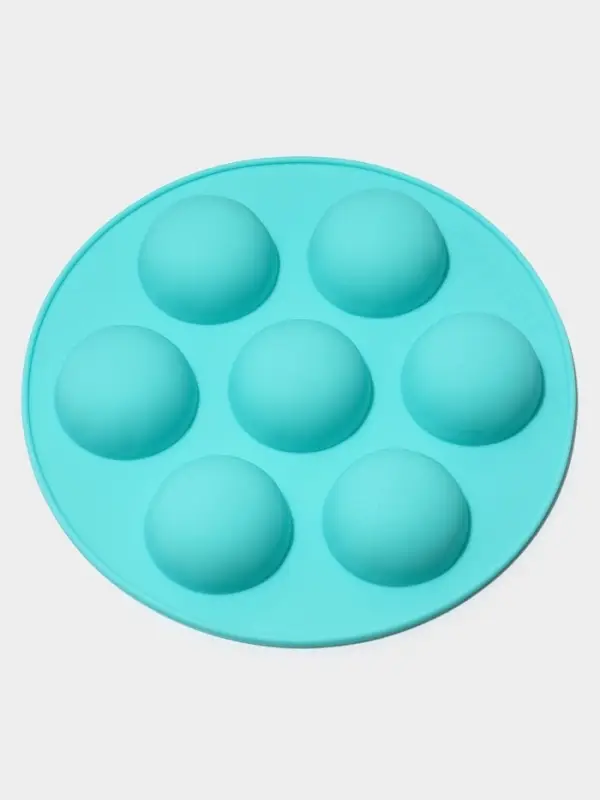 Форма для муссовых десертов и выпечки KONFINETTA &laquo;Спортивные мячи&raquo;, d=15.5 см, силикон, бирюзовая