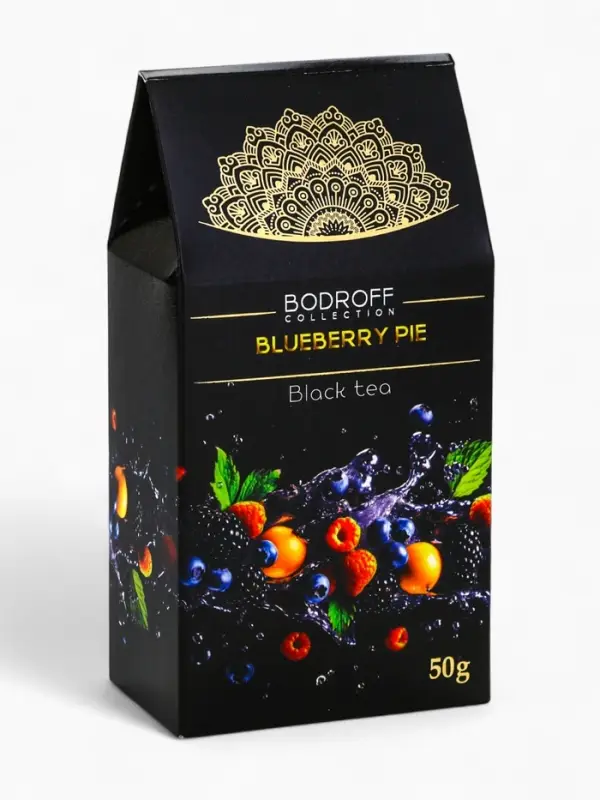 Чай черный BLUEBERRY PIE со вкусом черничный пирог, 50 г