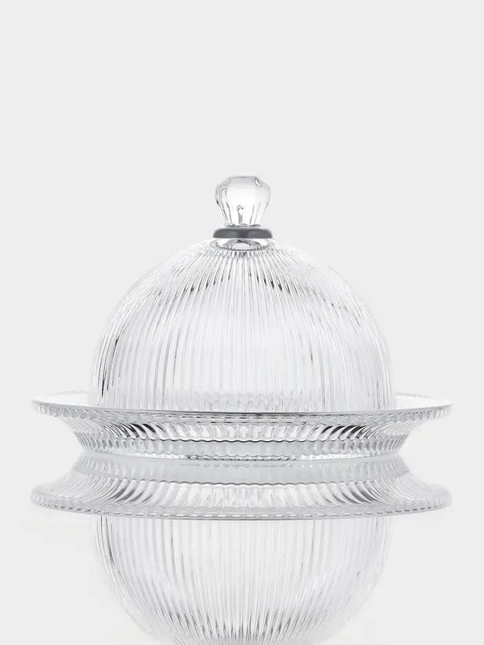 Блюдо для подачи с крышкой "Riffle", 19.5х13 см