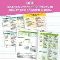 Шпаргалки для средней школы набор &laquo;Учим русский язык&raquo;, 4 шт.