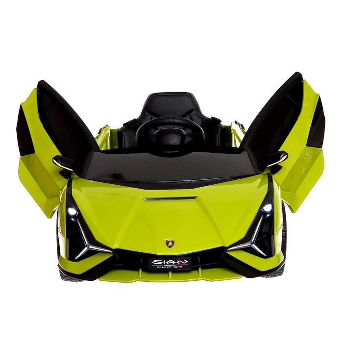Электромобиль Lamborghini SIAN, EVA колёса, кожаное сидение, цвет зелёный Электромобиль Lamborghini SIAN, EVA колёса, кожаное сидение, цвет зелёный
