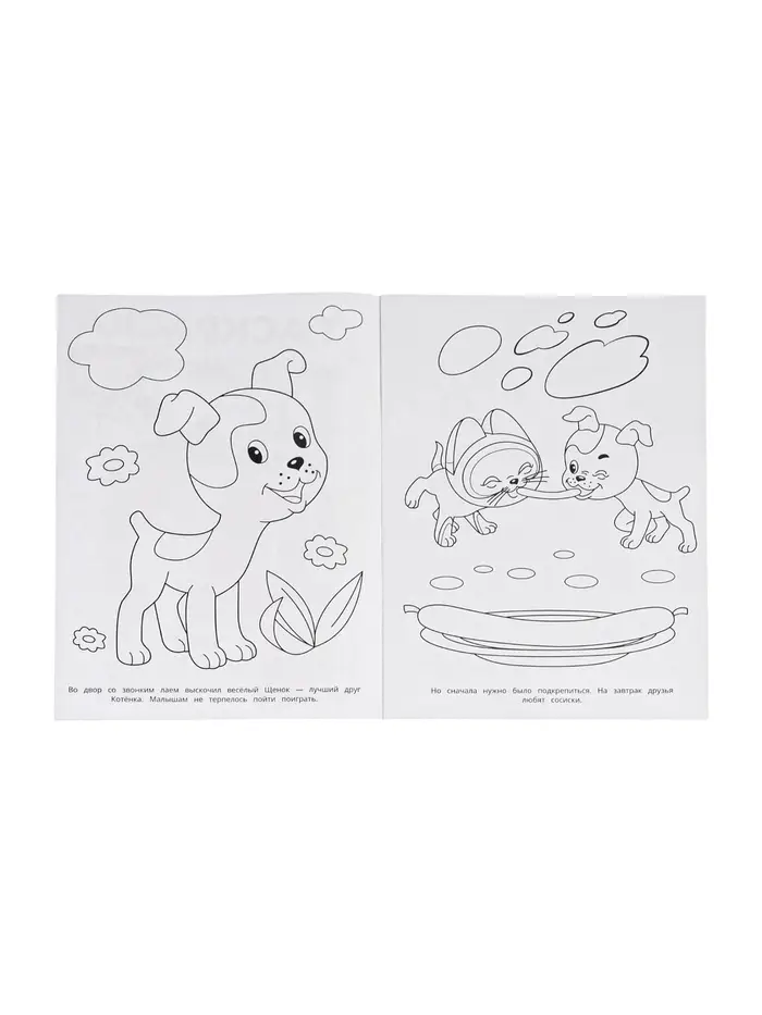 Раскраска &laquo;Приключения котёнка&raquo;, 16 стр., Союзмультфильм