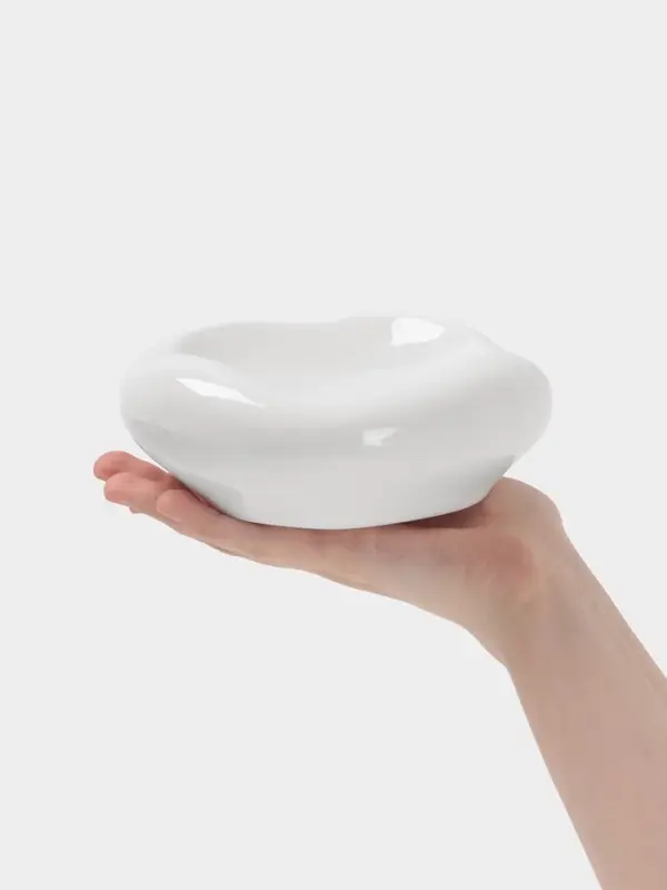 Блюдо Hanna Kn&ouml;vell, 60 мл, d=15 см, фарфор, белое