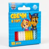Набор свечей для торта «С Днем Рождения», 12 штук, Щенячий Патруль