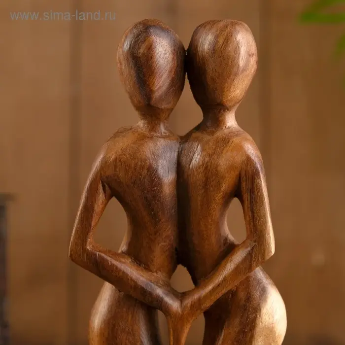 Сувенир дерево Сувенир дерево "Пара Танец" коричневый цвет 30х12х4,5 см