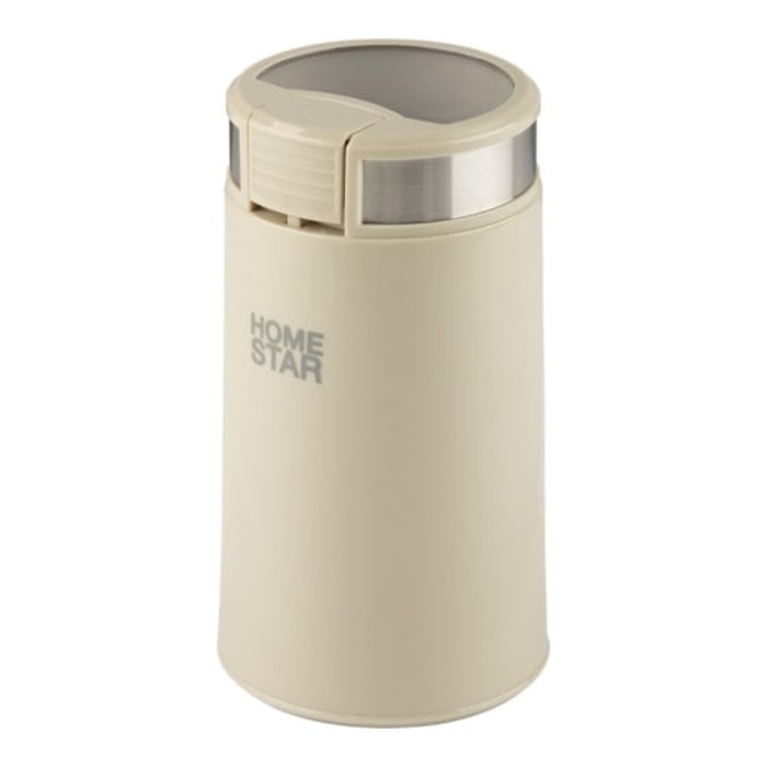 Кофемолка электрическая HomeStar HS-2035, ножевая, 200 Вт, 50 г, бежевая Кофемолка электрическая HomeStar HS-2035, ножевая, 200 Вт, 50 г, бежевая