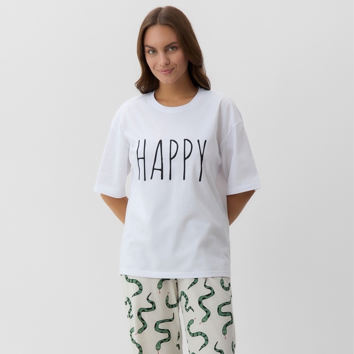 Пижама женская (футболка и брюки) KAFTAN "Змеи" р.40-42