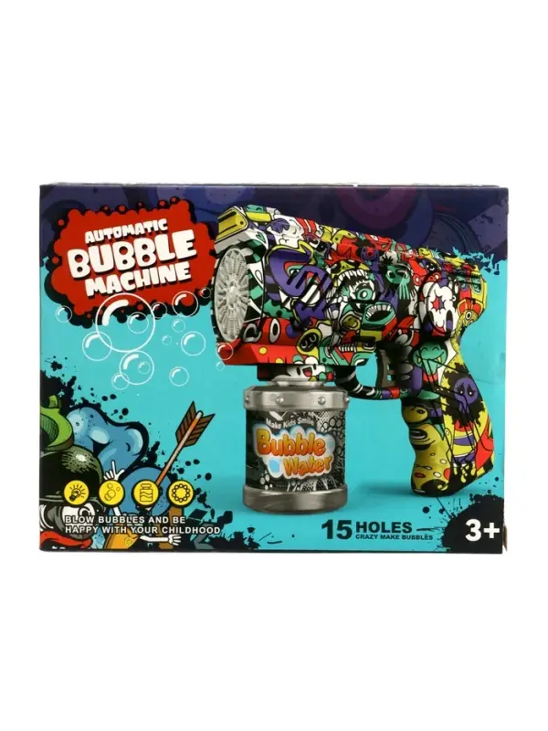 Генератор мыльных пузырей "Граффити", световые эффекты, цвета МИКС