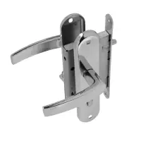 Замок врезной LOCKLAND RD005, с ручкой, B/S 55 мм, 4 ключа, цвет хром Замок врезной LOCKLAND RD005, с ручкой, B/S 55 мм, 4 ключа, цвет хром