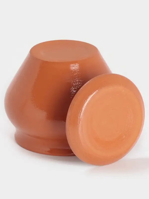 Горшочек под жаркое с крышкой Вятская керамика &laquo;Терракота&raquo;, 700 мл, оранжевый