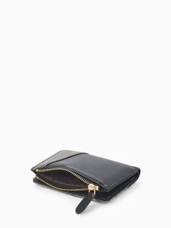 Кошелёк женский на кнопке, 11.5&times;2&times;9 см, комбинированный, серый