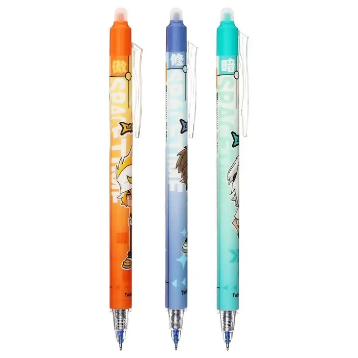 Ручка гелевая автоматическая со стираемыми чернилами, стержень синий, «Аниме-мальчик», МИКС Ручка гелевая автоматическая со стираемыми чернилами, стержень синий, «Аниме-мальчик», МИКС