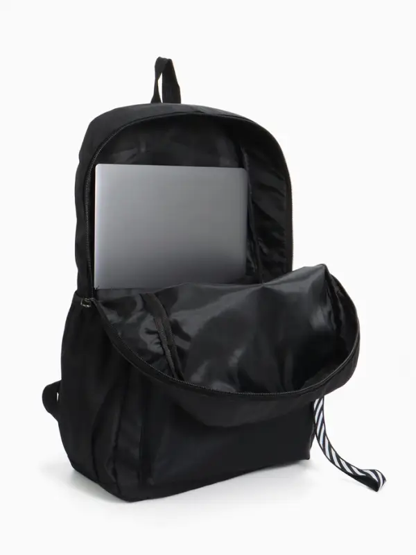 Рюкзак молодёжный на молнии, с карманами, с цифрой 23, размер 31&times;15&times;45 см, чёрный