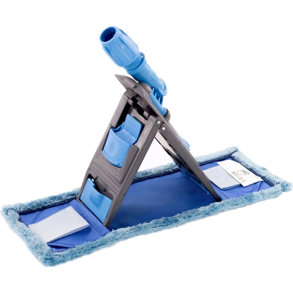 Держатель МОПа универс. пластик 40х11см т.серый/синий NPK195