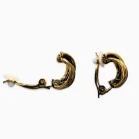 Клипсы "Винтаж" узел, цвет чернёное золото Клипсы "Винтаж" узел, цвет чернёное золото