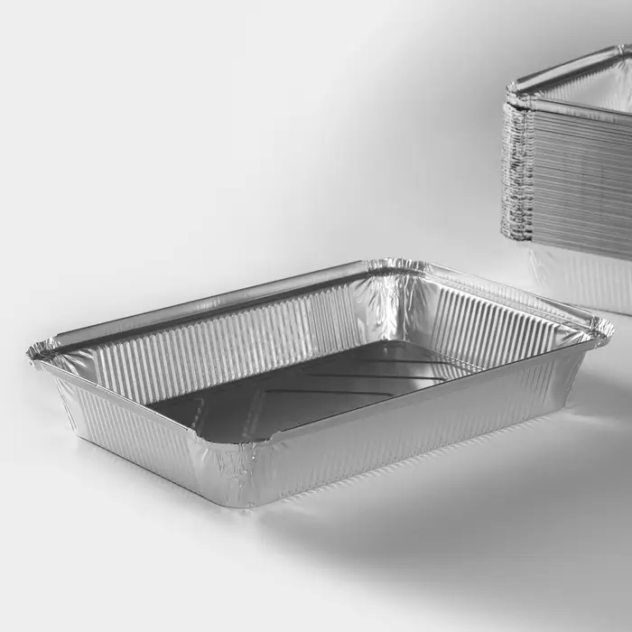 Форма для выпечки и запекания Доляна, 2.1 л, 31.5×21.5×6 см, фольга, серебристая Форма для выпечки и запекания Доляна, 2.1 л, 31.5×21.5×6 см, фольга, серебристая