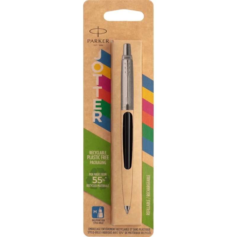 Ручка шариковая  Parker Jotter Originals Black син.стерж. блистер 2096873