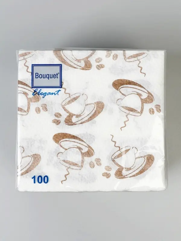 Салфетки бумажные однослойные &laquo;Кофе&raquo;, 24&times;24, 100 шт.
