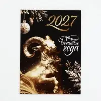 Календарь 2027, отрывной на магните &laquo;Богатого года&raquo; 9.5&times;13 см