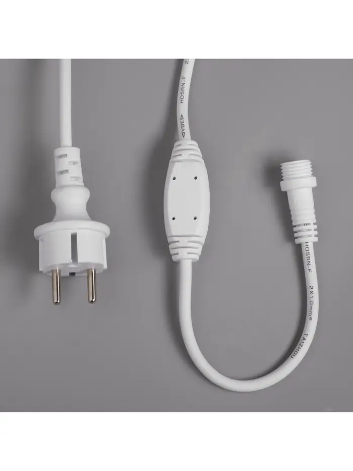 Гирлянда &laquo;Бахрома&raquo; 3&times;0.6 м, IP65, УМС, белая нить каучук, 108 LED, свечение мульти, 220 В