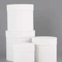 Набор шляпных коробок 4 в 1 "Белизна",20 х 19,5 ‒13 х 13 см Набор шляпных коробок 4 в 1 "Белизна",20 х 19,5 ‒13 х 13 см