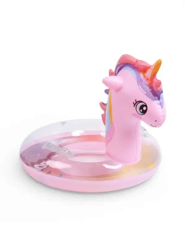 Круг для плавания &laquo;Единорог&raquo;, надувной, d=65 см, от 3 лет, с ручками, розовый