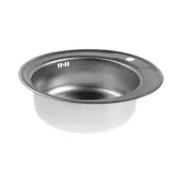 Мойка кухонная ZEIN, врезная, толщина 0.6 мм, 49*49*17 см, 3 1/2&rsquo;&rsquo;, с сифоном, круглая