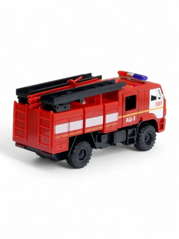 Машинка металлическая «Пожарная автоцистерна», открываются двери, 15 см
