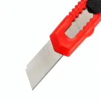 Нож канцелярский 18 мм, пластиковый, автоблокировка, TOP