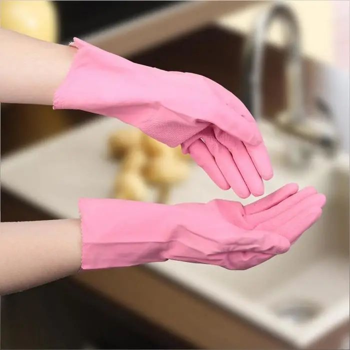 Перчатки хозяйственные Доляна, размер M, латексные, цвет МИКС Перчатки хозяйственные Доляна, размер M, латексные, цвет МИКС