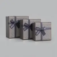 Набор подарочных коробок 3 в 1, 19&times;19&times;9.5 см, 17&times;17&times;8 см, 15&times;15&times;6.5 см