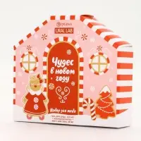 Подарочный набор косметики «Чудес в Новом году», гель для душа, мочалка и мист, URAL LAB Подарочный набор косметики «Чудес в Новом году», гель для душа, мочалка и мист, URAL LAB