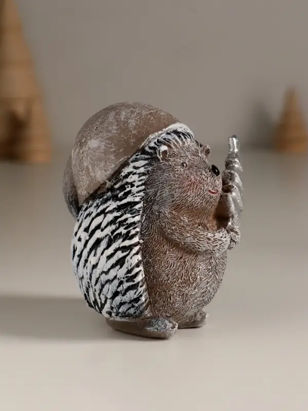 Сувенир полистоун  Сувенир полистоун "Ёжик в длинном колпаке" МИКС 8х5,7х8 см