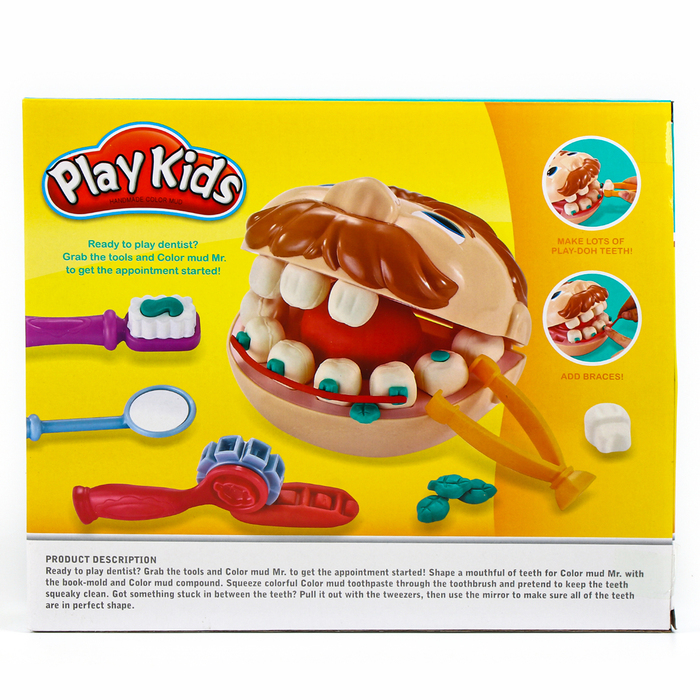 Набор теста для лепки  Набор теста для лепки "Стоматолог", 5 баночек по 60 г