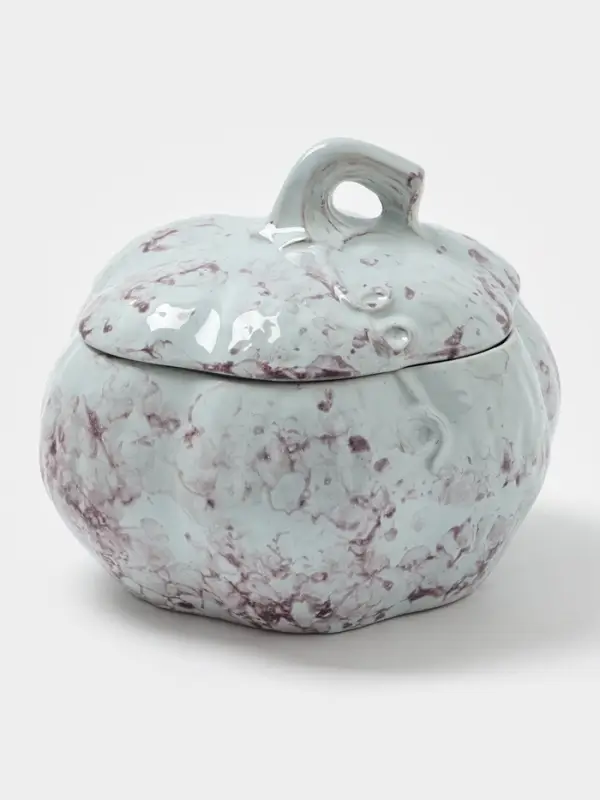 Горшок для запекания Борисовская керамика «Тыква», 2.4 л, серый Горшок для запекания Борисовская керамика «Тыква», 2.4 л, серый