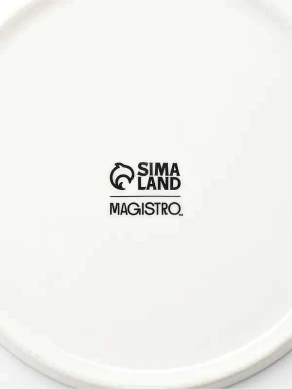 Чайная пара Magistro White Snow, 270 мл, фарфор, белая