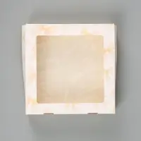 Коробка подарочная складная &laquo;От всей души&raquo;, 20&times;20&times;4 см, с окном